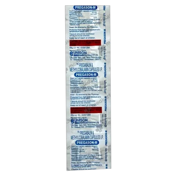 pregason m capsule 10's